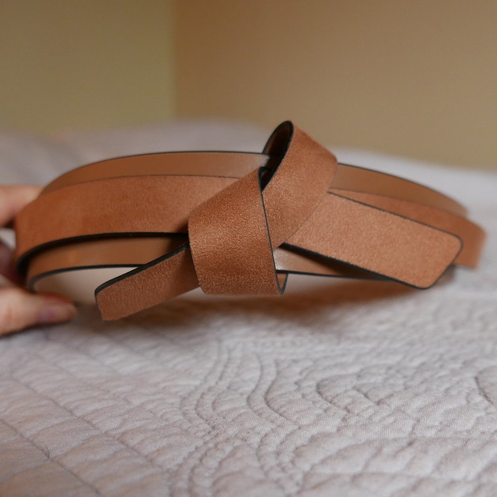 H&M Knot Detail Waist Belt, Light brown - L, NWOT